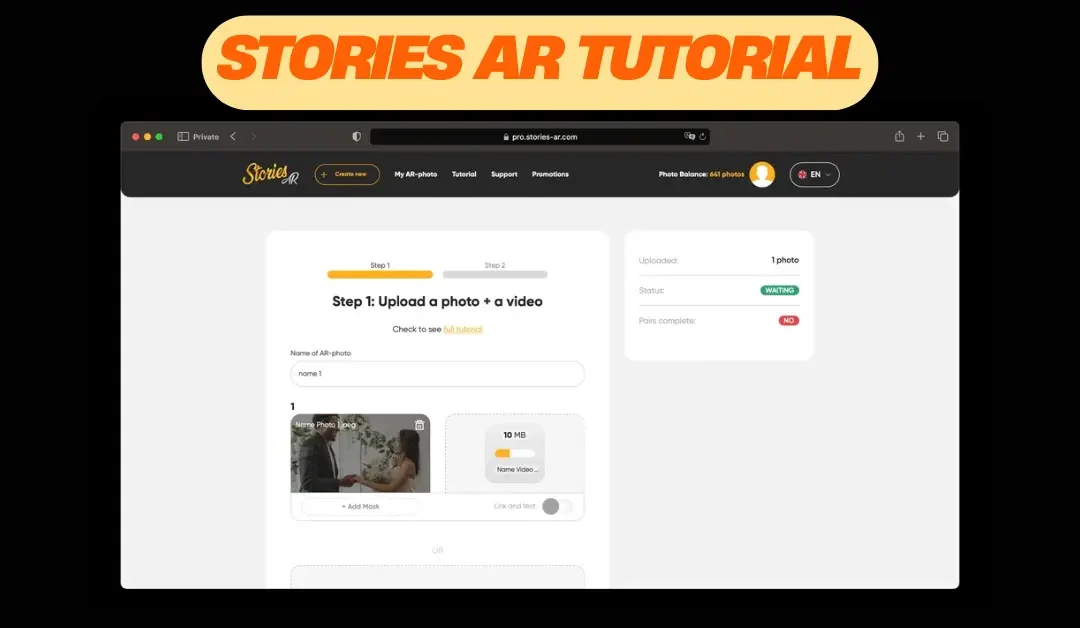 Stories AR Tutorial