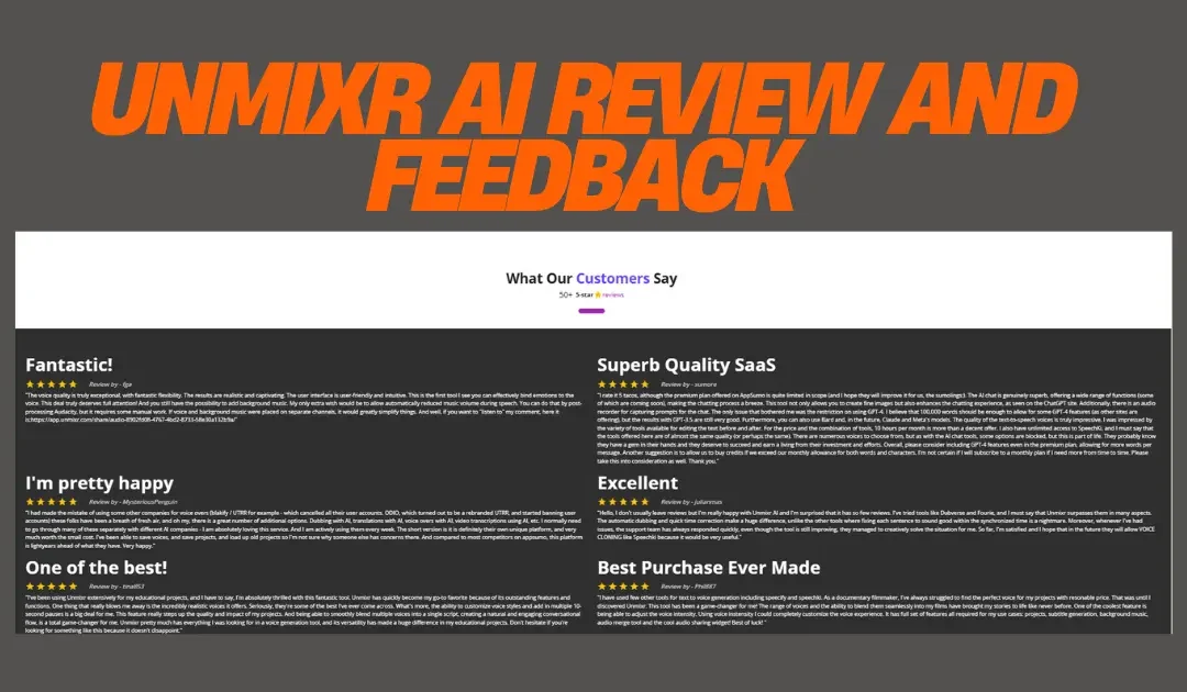 Unmixr AI Review and Feedback